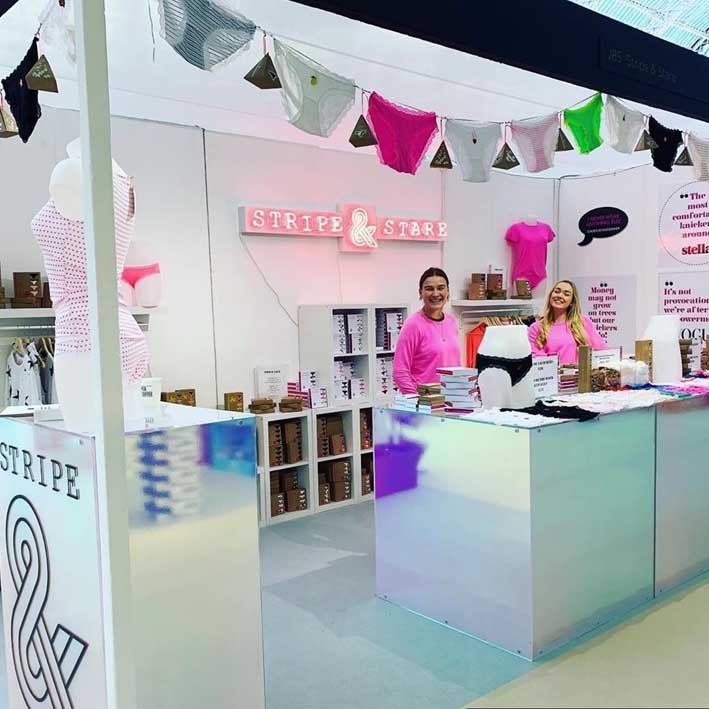 Clothing product exhibition display and retail stand London